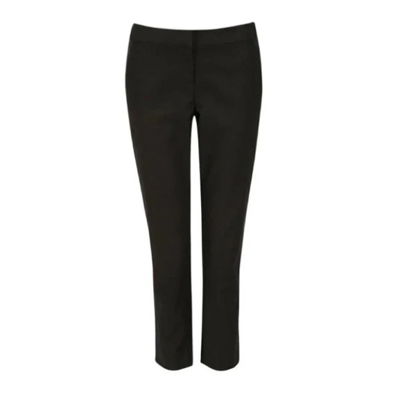 Rickis Ankle Cropped Slim Fit Pants Black Navy Blue Tuxedo Side Stripe Size 2 - Picture 3 of 15